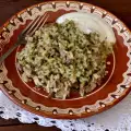 Lamb Head with Spinach and Rice