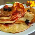 Tortitas de plátano con arándanos