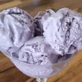 Helado de arándanos