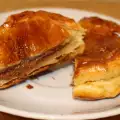 Puff Pastries with Peanut Butter and Liquid Chocolate