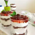 Jam Cheesecake in Glasses