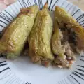 Пълнени чушки с ориз, боб и гъби