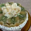 Pastel casero de gelatina con frutas