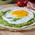 Eggs Sunny Side Up on a Bed of Avocado