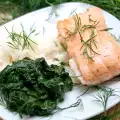 Salmon with Spinach