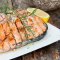 Pan Grilled Salmon Steak