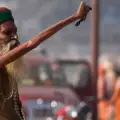 Indian Man has Been Living for 38 Years with Hand Raised to Shiva