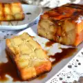 Terrina de manzana y caramelo con bizcochos de soletilla