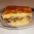 Картофельная запеканка с овощами и фаршем