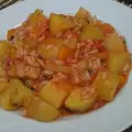 Картофи с ориз на котлон