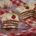 Coconut Cake with Meringues and Raspberries