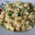 Conchiglie mit weißer Soße