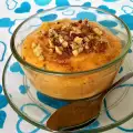 Crema dulce de calabaza con nueces y canela