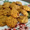 Galletas de avena con platano y arándanos