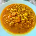 Rice with Cuttlefish and Peeled Shrimp