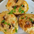 Buttery Potatoes, Stuffed with Field Mushrooms