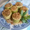 Oriental Stuffed Zucchini