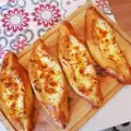 Пиде с кашкавал и сирене (Peynirli ve kaşarlı pide)