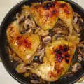 Chicken Legs on Mushrooms