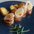 Kiprolletjes met pancetta en wortelen