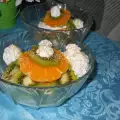 Obstsalat mit Kiwi und Sahne