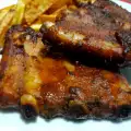 Costillas de cerdo con miel y ketchup