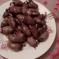 Вкусни пилешки сърчица с лук