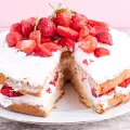 Poppy Cake with Strawberries