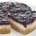 Cheesecake with Frozen Blueberries