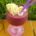 Smoothie de frambuesas y arándanos