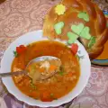 Tasty Red Lentil Soup with Garlic