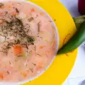 Супа с тиквички, ориз и картофи