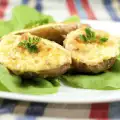 Jacket Potatoes with Cheese and Chicken