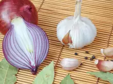 Onion and garlic