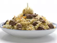 Pilaf with sheep meat