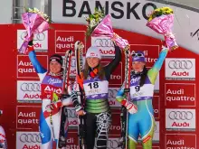 Lindsey Vonn wins the Super Giant race on Sunday in Bansko