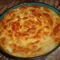 Spiral Phyllo Pastry with Feta Cheese and Carbonated Water