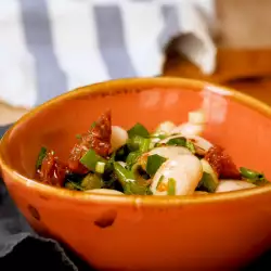 Spring Bean and Dried Tomato Salad