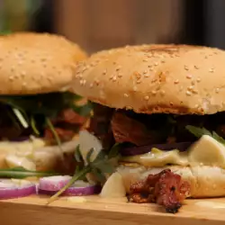 Burgers with Roast Lamb and Egg Salad