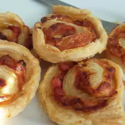 Puff Pastry Rolls with Pizza Stuffing