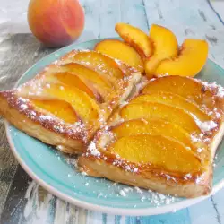 Peach Puff Pastries with Brown Sugar