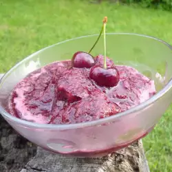 Cherry Sorbet with White Wine