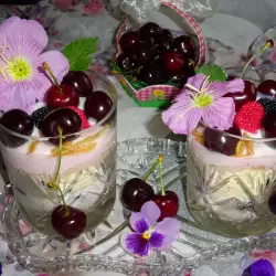 Cherry Triffle with Cherry Liqueur and Amaretti