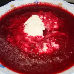 Winter Soup with Beetroots and Horseradish