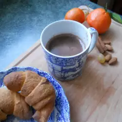 Warme chocolademelk met rode wijn