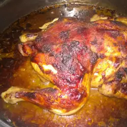 Oven Grilled Whole Chicken