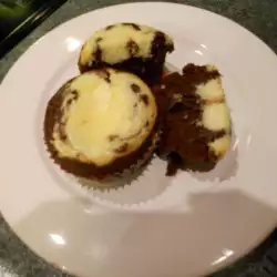 Cupcake de cacao y queso crema