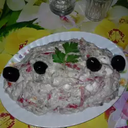 Kidana salata sa pečenim paprikama i patlidžanom