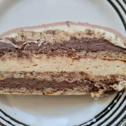 Pastel de Almendras con Chocolate y Crema