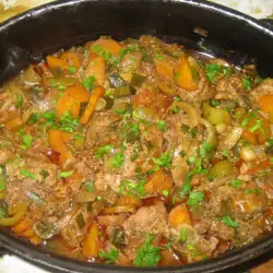 Chicken Livers with Carrots, Onions and Peppers